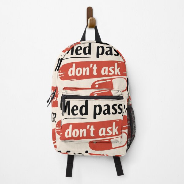 Item preview, Med Pass Don’t Ask Sticker – Nurse Insider Joke Funny Quote Sticker – Coffee Lover Humor Design, Chaos Life Aesthetic, Work Hustle Energy Gift designed and sold by VectorJoy.