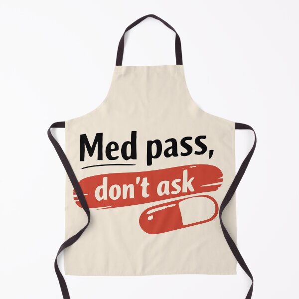 Item preview, Med Pass Don’t Ask Sticker – Nurse Insider Joke Funny Quote Sticker – Coffee Lover Humor Design, Chaos Life Aesthetic, Work Hustle Energy Gift designed and sold by VectorJoy.