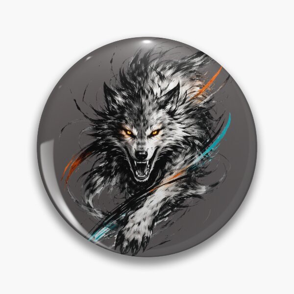 Item preview, Feral Spirit Wolf Ink Illustration designed and sold by TrendzSlayer.