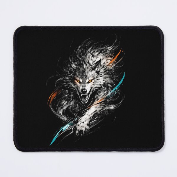 Item preview, Feral Spirit Wolf Ink Illustration designed and sold by TrendzSlayer.