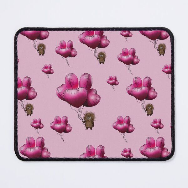 Item preview, porcupine with heart balloons designed and sold by thecamillest.