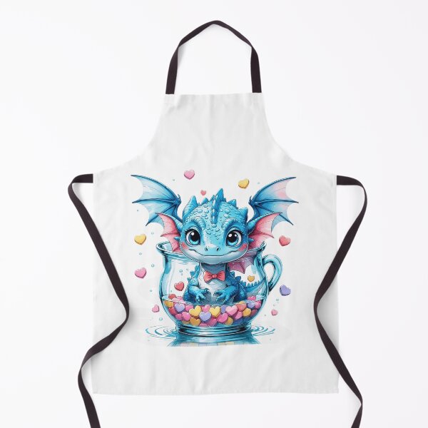 Item preview, Cute Whimsical Baby Dragon in Teacup Valentine's Day Sublimation Art designed and sold by AQUILAKREO.