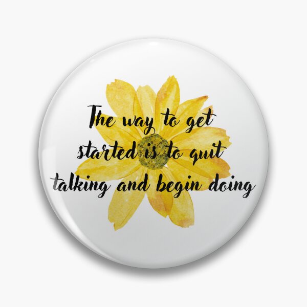 Item preview, Sunflower Motivational Quote - Quit Talking Begin Doing designed and sold by The Daily Progress.