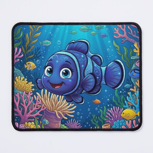 Item preview, Cute Clownfish Cartoon – Playful Underwater Nemo Style designed and sold by ZyphraPrint.