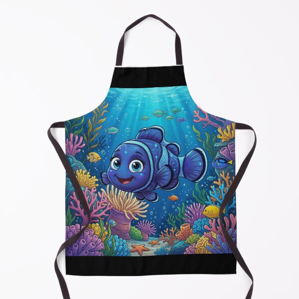 Item preview, Cute Clownfish Cartoon – Playful Underwater Nemo Style designed and sold by ZyphraPrint.