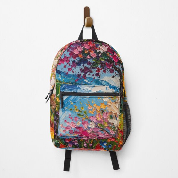 Item preview, Colorful Flower Tree Landscape Painting designed and sold by McZerrill.