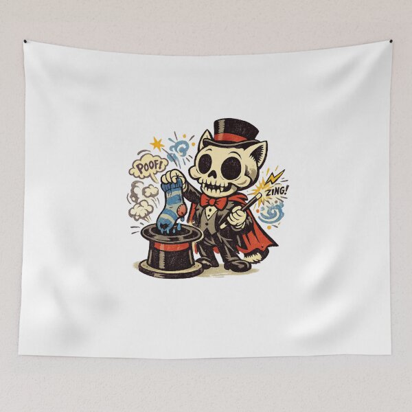 Item preview, Cat Skull Magic Trick designed and sold by LuveraxArt.