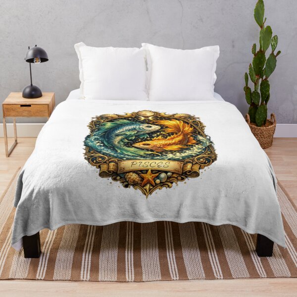 Item preview, Mystical Pisces Zodiac Emblem designed and sold by Lantern Light Apparel .