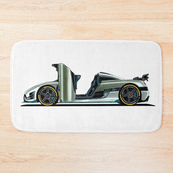 Item preview, Exclusive drawing legendary gray limited-production hypercar Swedish Agera RS 5.0L twin-turbocharged V8 engine designed and sold by Cars23.