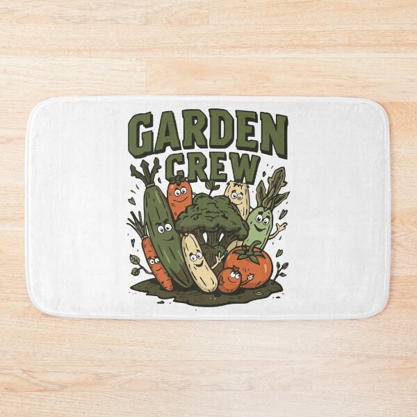 Item preview, vegetable crew playful garden humor illustration designed and sold by ArtDesignTp.
