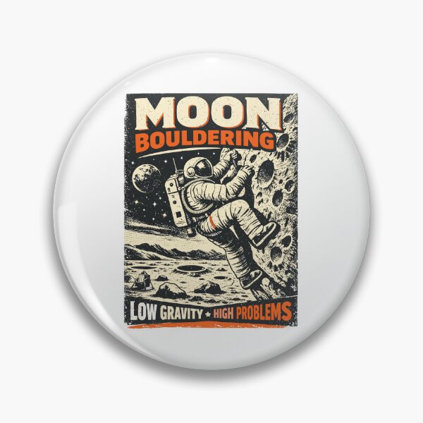 Artikelvorschau, Moon Bouldering: Vintage Astronaut Kletter Design entworfen und verkauft von Pineapple-Tree.