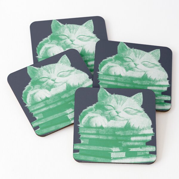 Item preview, Cat Sleeping on Books designed and sold by kinpirks.