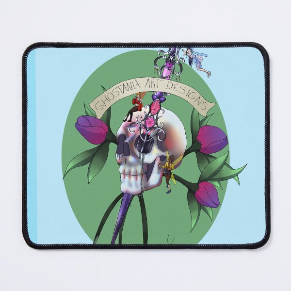 Item preview, Skull and roses designed and sold by GhostaniaArtDesigns.