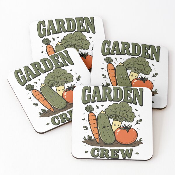 Item preview, playful garden crew vegetable humor design designed and sold by ArtDesignTp.