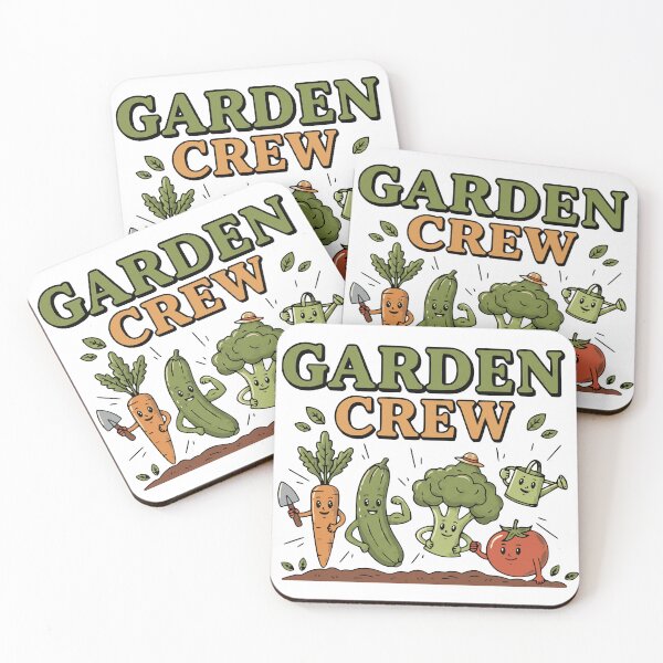 Item preview, funny garden crew veggie friends illustration designed and sold by ArtDesignTp.