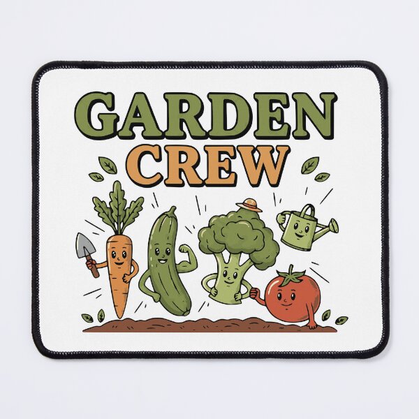 Item preview, funny garden crew veggie friends illustration designed and sold by ArtDesignTp.