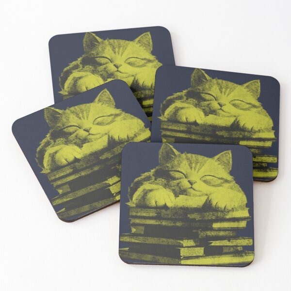 Item preview, Cat Sleeping on Books designed and sold by kinpirks.