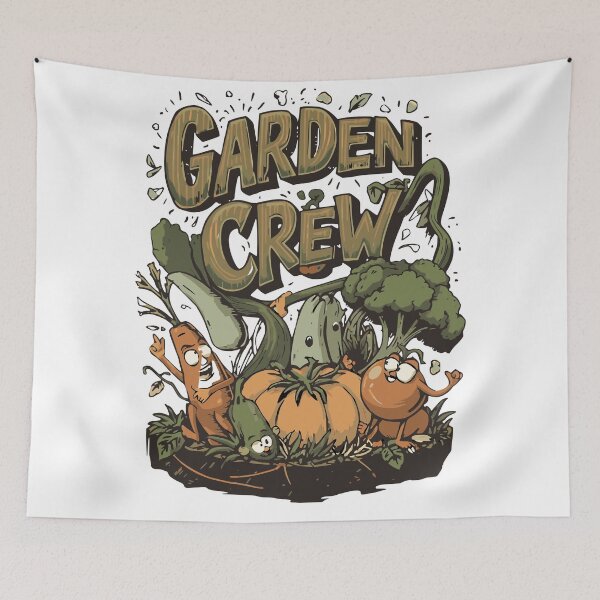 Item preview, garden crew vegetable characters funny garden art designed and sold by ArtDesignTp.