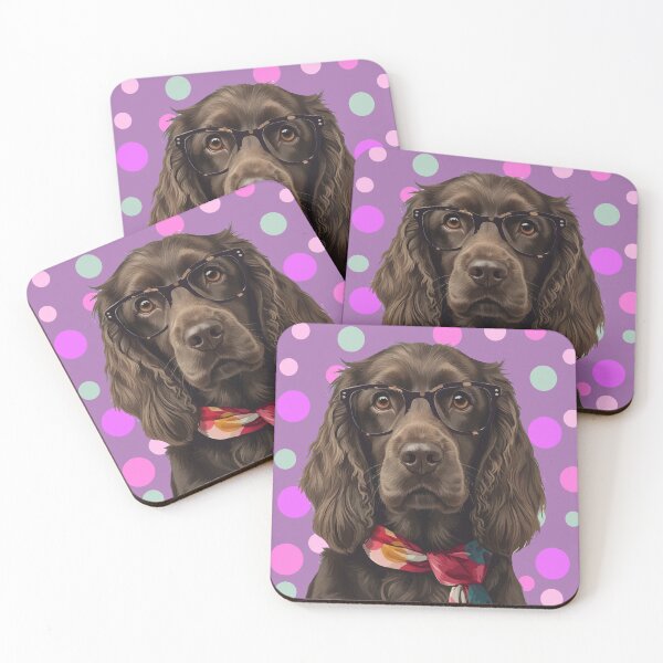 Item preview, Cocker Spaniel Mom Cute Dog Glasses Colorful Gift designed and sold by PrintsByDali.