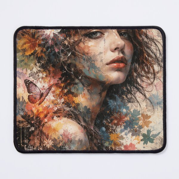 Item preview, Abstract Girl with Flowers designed and sold by kavionest.