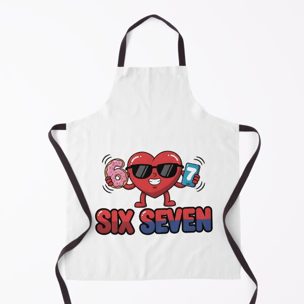 Item preview, funny 6 7 sarcastic heart meme for bro humor designed and sold by ArtDesignTp.