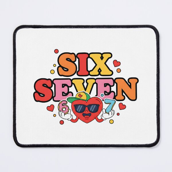 Item preview, sarcastic six seven heart meme funny bro design designed and sold by ArtDesignTp.