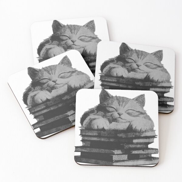 Item preview, Cat Sleeping on Books designed and sold by kinpirks.