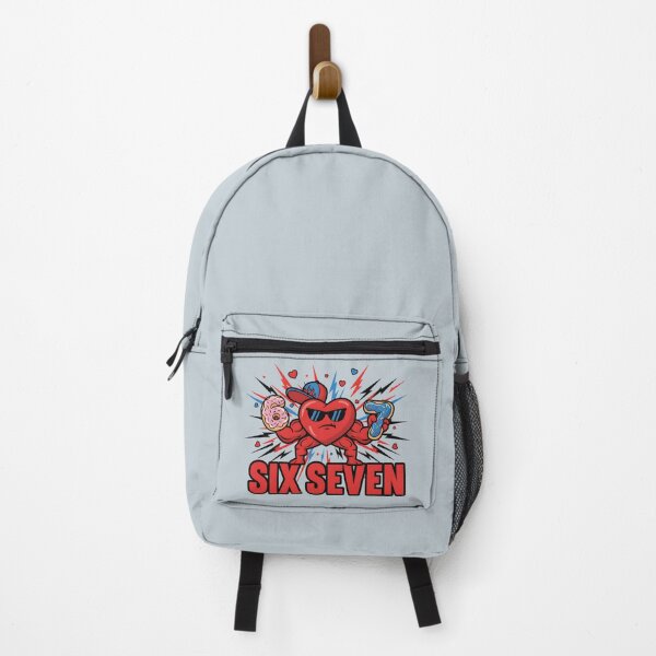 Item preview, six seven meme funny heart bro humor quote designed and sold by ArtDesignTp.