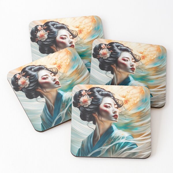 Item preview, Geisha dreaming, abstract fantasy sunset   designed and sold by Coolparrotgirl.