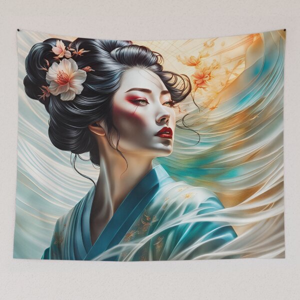 Item preview, Geisha dreaming, abstract fantasy sunset   designed and sold by Coolparrotgirl.