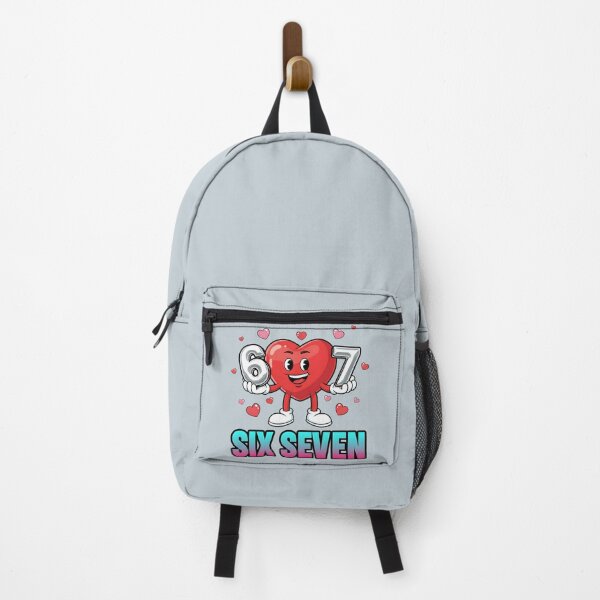 Item preview, funny six seven 6 7 meme sarcastic heart design designed and sold by ArtDesignTp.