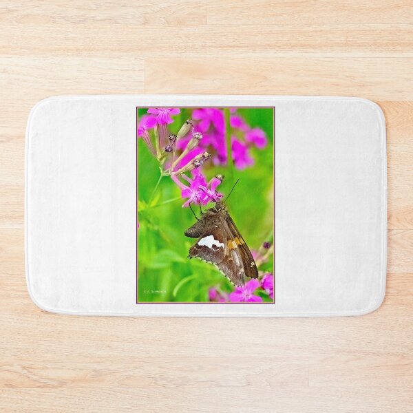 Item preview, Skipper Butterfly, Deptford Pink Flowers designed and sold by AMacGPhilly.