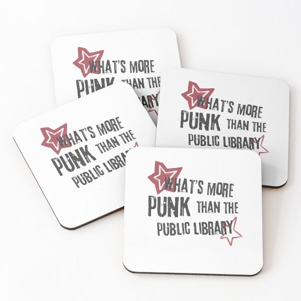 Item preview, what's more punk than the public library (red decals) designed and sold by zlivy.