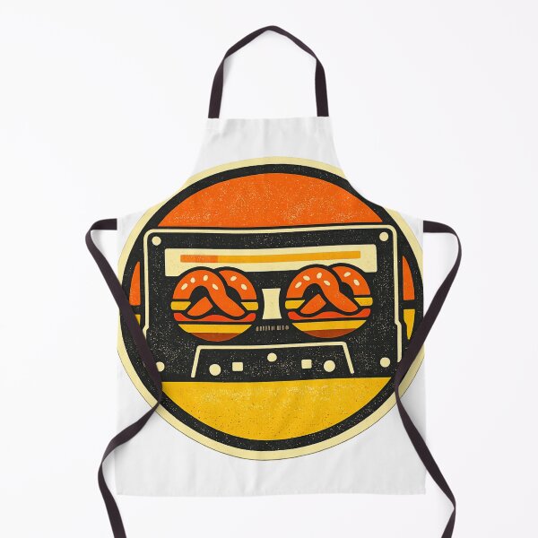 Item preview, Retro Cassette Pretzel Burger Badge Icon designed and sold by rj-avant-garde.