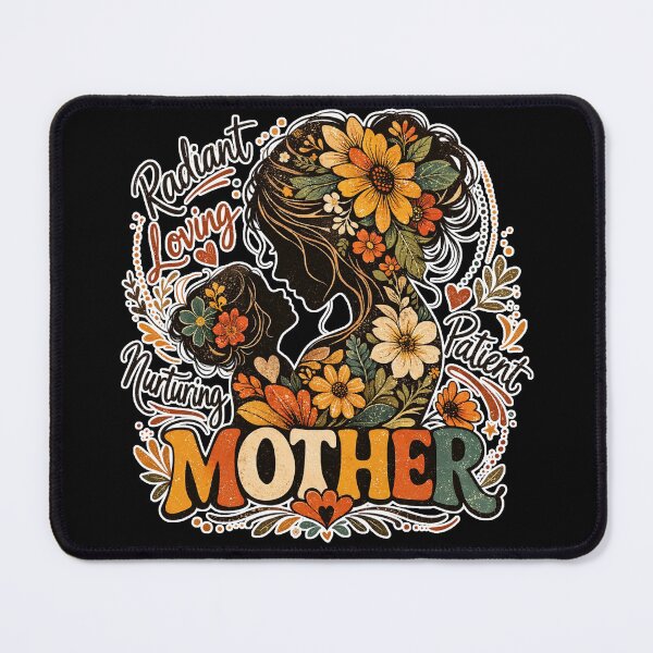 Item preview, Vintage Floral Mother Silhouette – Radiant Loving Nurturing Patient Mom Design – Mother’s Day Gift designed and sold by Ladys-Gents.