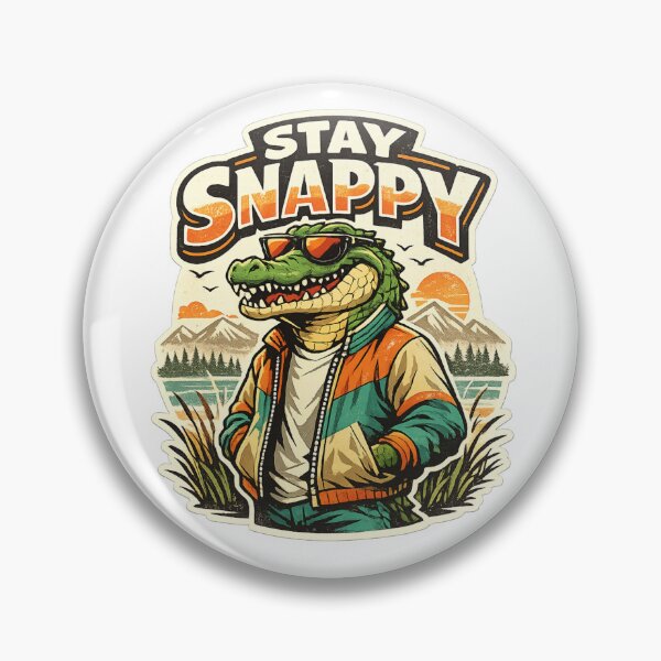Item preview, Stylish Retro Alligator – Stay Snappy Design designed and sold by rj-avant-garde.