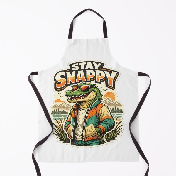 Item preview, Stylish Retro Alligator – Stay Snappy Design designed and sold by rj-avant-garde.