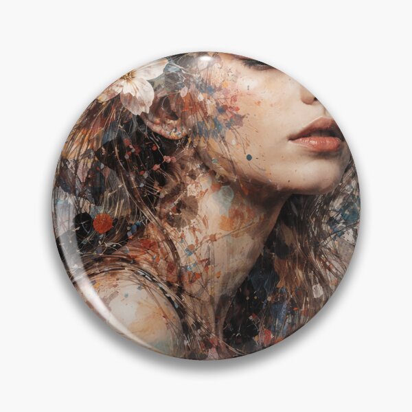 Item preview, Soft Abstract Girl with Flowers designed and sold by kavionest.