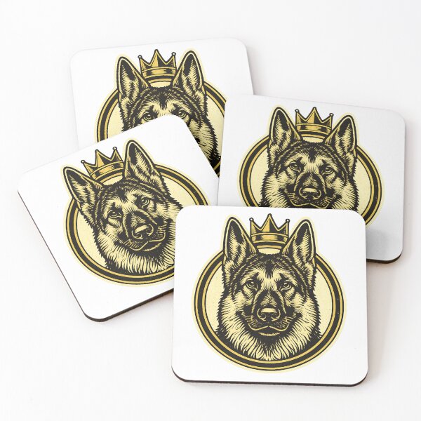 Item preview, Regal German Shepherd – Vintage Crown Emblem designed and sold by rj-avant-garde.