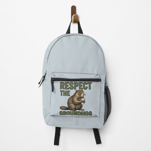 Item preview, respect the groundhog funny woodchuck humor art designed and sold by ArtDesignTp.
