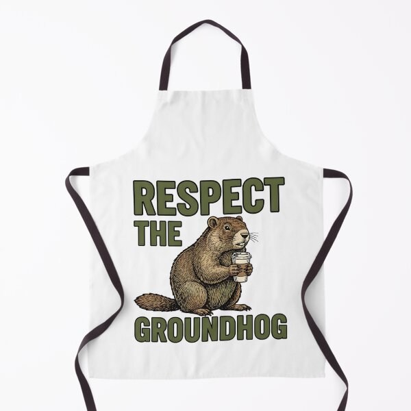 Item preview, respect the groundhog funny woodchuck humor art designed and sold by ArtDesignTp.