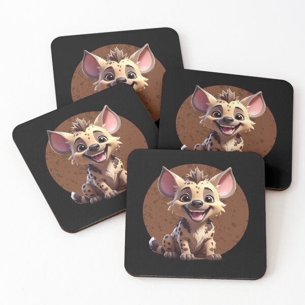 Item preview, Cute Baby Hyena – Adorable Laughing Hyena Cartoon Art designed and sold by TripleMoonCrafts.