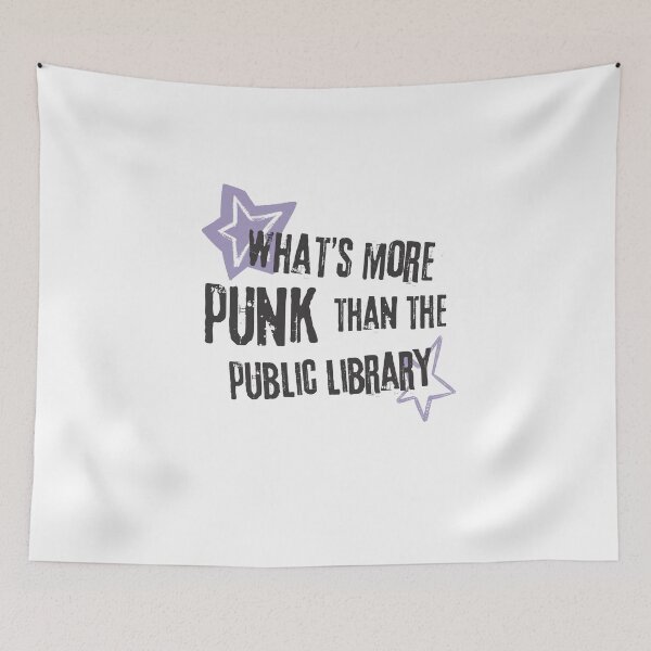 Item preview, what's more punk than the public library (purple decals) designed and sold by zlivy.