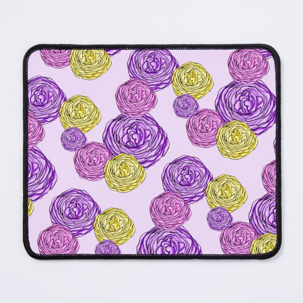Item preview, hand drawn ranunculus floral pattern designed and sold by thecamillest.