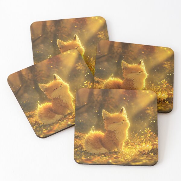 Item preview, Happy Fox in Golden Forest designed and sold by solvieraa.