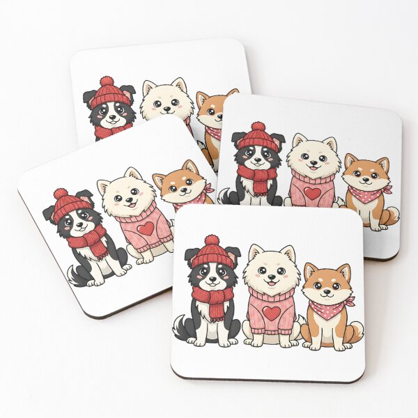 Item preview, cute cavalier king charles valentine dog illustration designed and sold by ArtDesignTp.