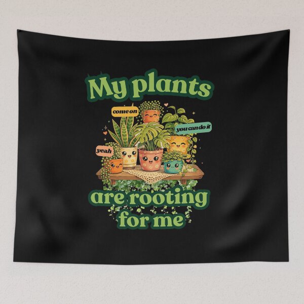 Item preview, Cute Plants Are Rooting For Me – Kawaii Plant Illustration designed and sold by paggorek.
