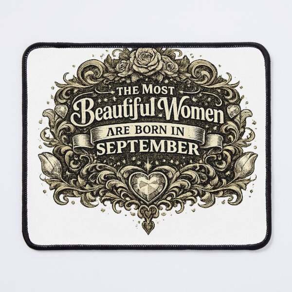 Item preview, The Most Beautiful Women Are Born In September – Vintage Elegant Birthday Design – September Birthday Gift for Women designed and sold by Szapeee.