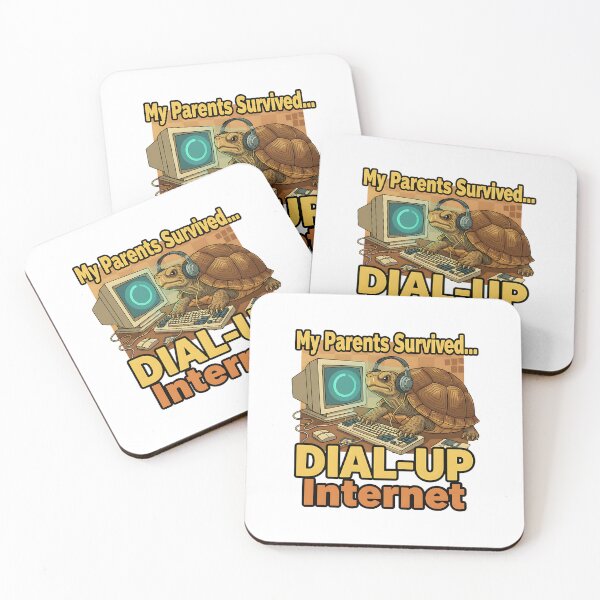 Item preview, my parents survived dial up internet funny retro designed and sold by ArtDesignTp.
