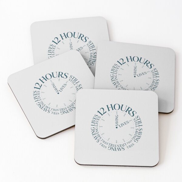 Item preview, ICU Nurse Still Saving Lives Blue – Minimal Typographic Clock Design – Mug designed and sold by KiwyStudio.